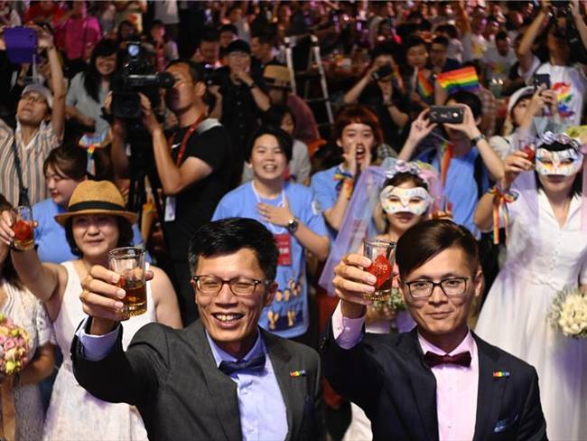 Taiwán Celebra Los Primeros Matrimonios Igualitarios De Asia