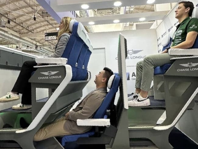 Así es Chaise Longue Economy Seat, concepto que revoluciona el mundo del transporte aéreo