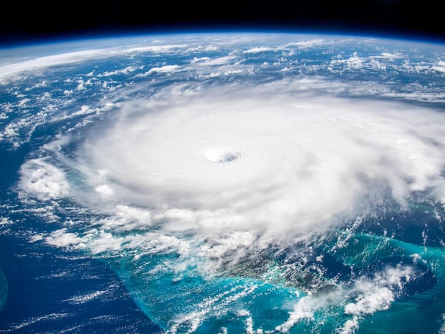 Imagen satelital del huracán Dorian de 2019. Foto: Getty Images.