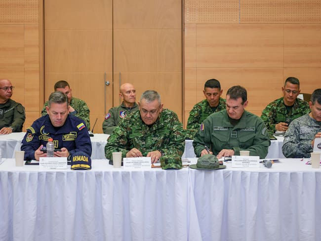 Del consejo de seguridad participó la Cúpula Militar. Crédito: Presidencia de Colombia.