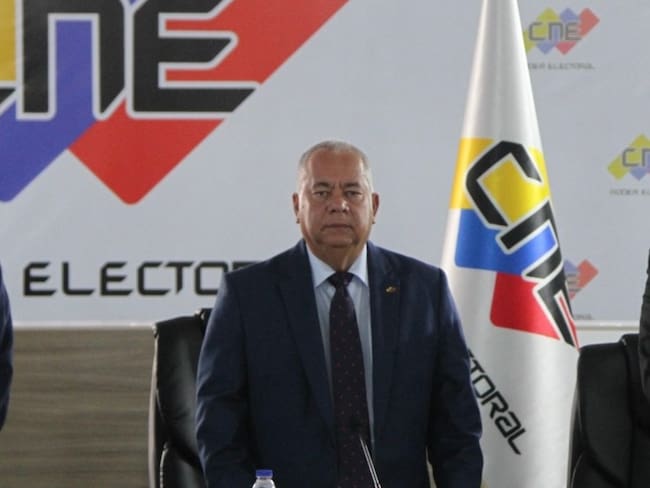 Elvis Amoroso, presidente del CNE. Foto: Prensa CNE