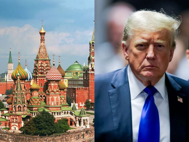 Kremlin y Donald Trump. Fotos: Getty Images