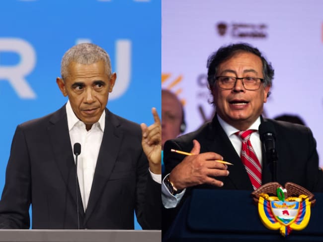 Barack Obama y Gustavo Petro. Fotos: Getty Images.