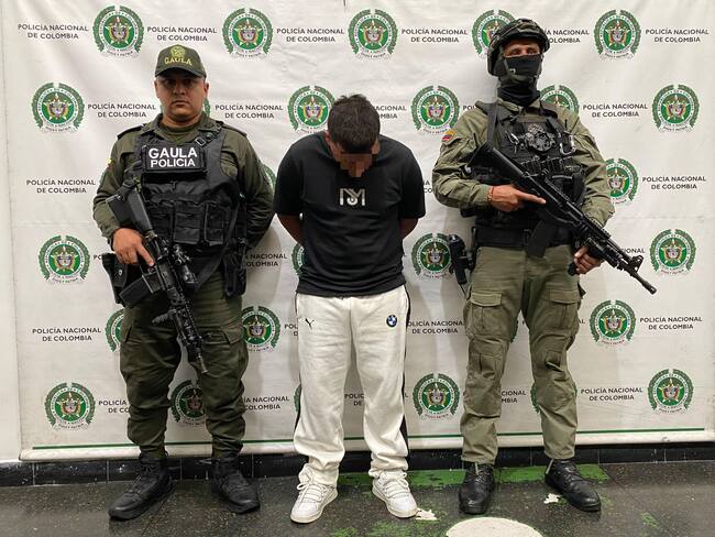 Alias &quot;Figueroa” fue ubicado por las autoridades en la ciudad de Medellín. Foto: Policía Nacional