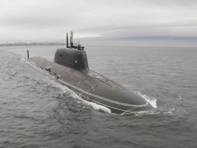 Submarino de propulsión nuclear Kazan ruso. EFE/ Ministerio de Defensa de Rusia