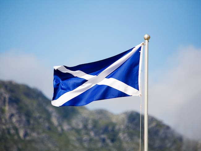 Bandera de Escocia. Foto: Getty Images