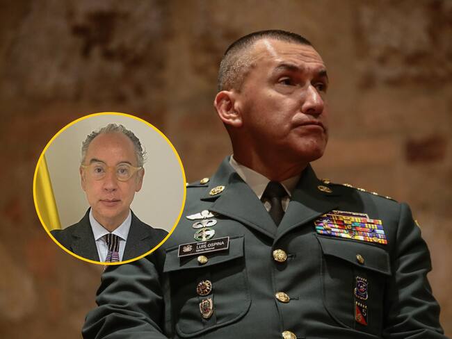 General Luis Ospina, y en círculo el cónsul Rodrigo Pinzón | Foto: GettyImages