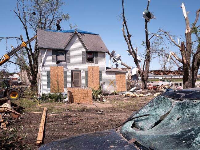 Daños por tormentas en Iowa. (Photo by Scott Olson/Getty Images)