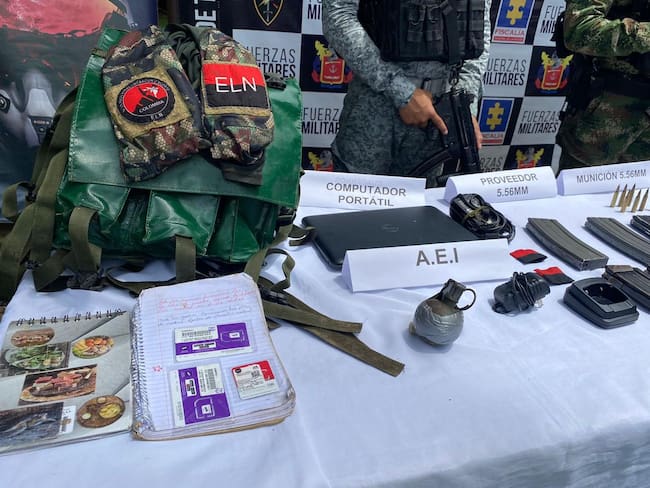 Operación contra el ELN. Foto: cortesía Fuerzas Militares.