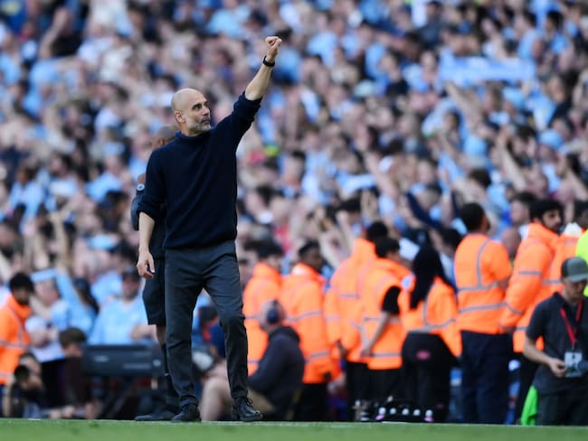 Pep Guardiola, director técnico del Manchester City. Foto: Justin Setterfield/Getty Images