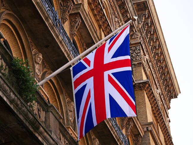 Imagen de bandera de Reino Unido. Foto: Getty Images