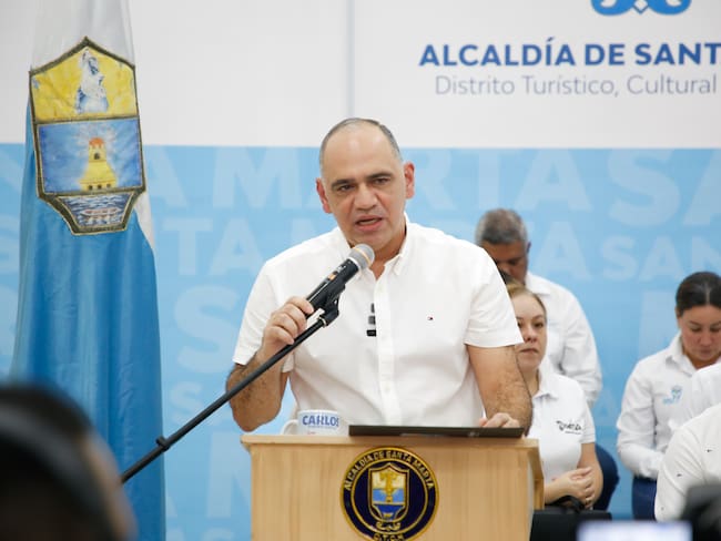 Alcalde de Santa Marta Carlos Pinedo. Foto: Alcaldía Distrital