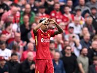 Luis Díaz con el Liverpool. (Photo by Andrew Powell/Liverpool FC via Getty Images)