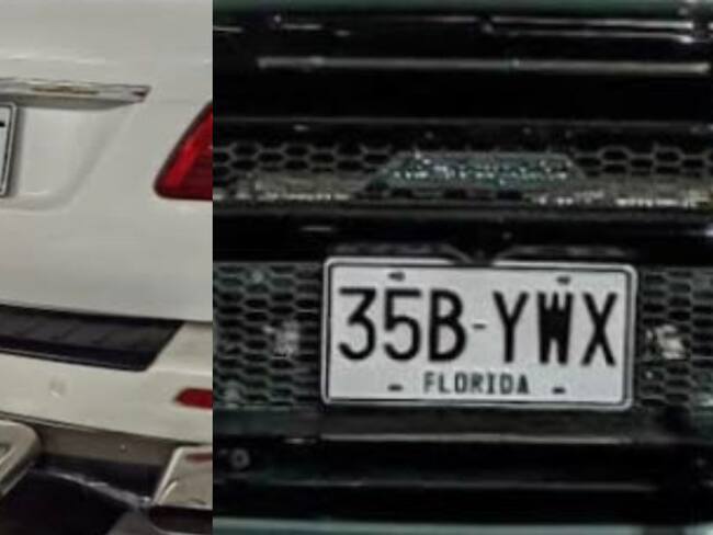 Denuncian placas falsas en carros de alta gama en Medellín