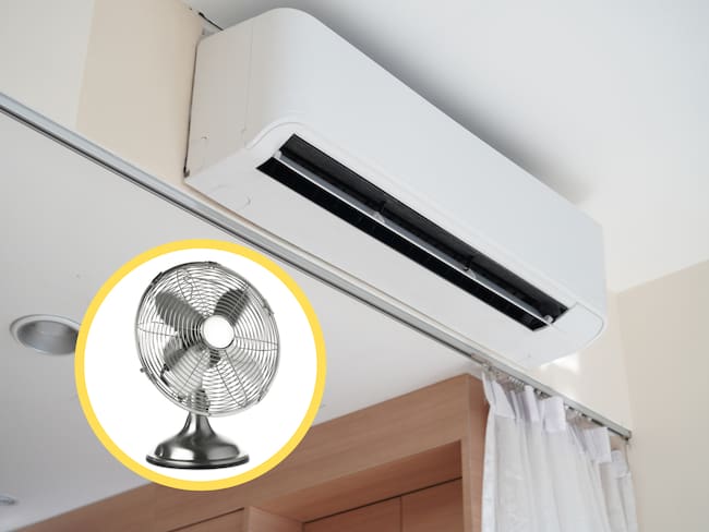 Aire acondicionado y ventilador (GettyImages)