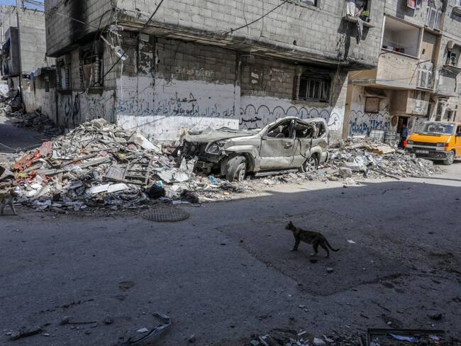 Conflicto Israel y Gaza. (Photo by Abed Rahim Khatib/Anadolu via Getty Images)