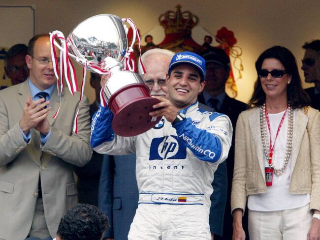 Juan Pablo Montoya en el Gran Premio de Mónaco de 2003. Foto: Getty Images.