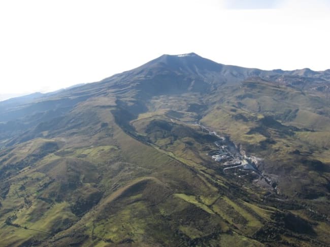 Volcán Puracé. Foto: (Cortesía - Servicio Geológico Colombiano)