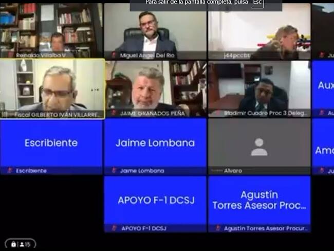 Fiscal del caso Uribe se ‘quiebra’ en audiencia: “en este país cualquiera corre peligro”. Foto: Captura de pantalla.