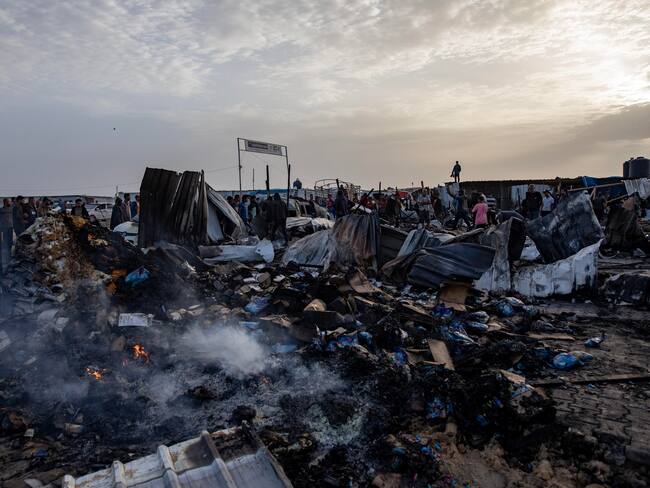 Campo de refugiados en Gaza. Foto: EFE/EPA/HAITHAM IMAD