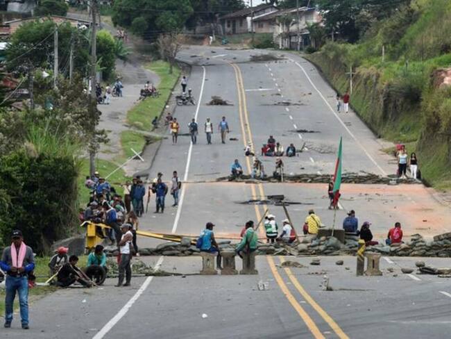 Vía Panamericana entre Risaralda y Chocó / Foto: AFP