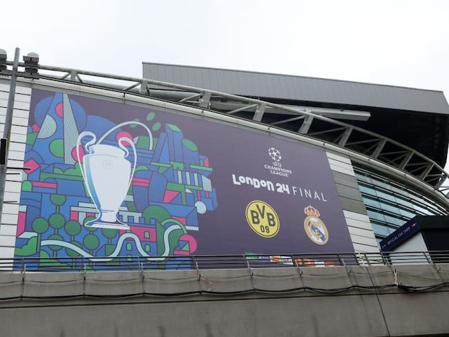 Vista del estadio de Wembley para la final de la Uefa Champions League, Borussia Dortmund vs. Real Madrid. Foto: Catherine Ivill - AMA/Getty Images