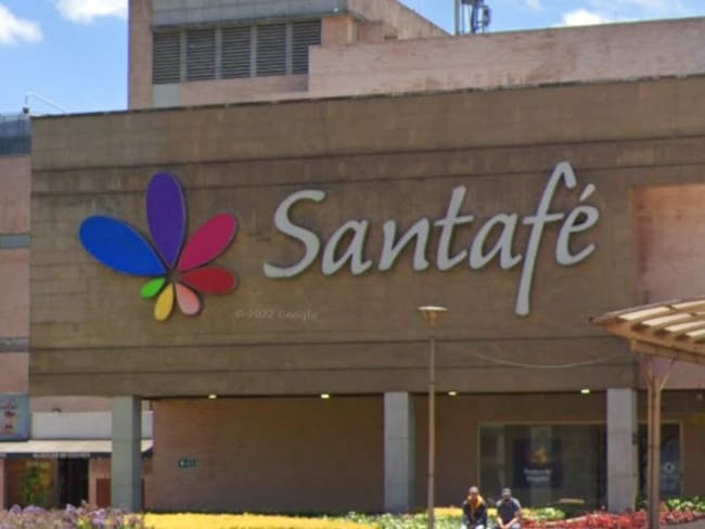 Centro Comercial Santafé logo. Foto: Captura Google Maps.