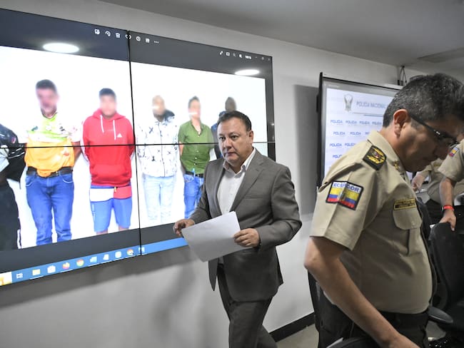 Los 6 colombianos sospechosos del asesinato de Fernando Villavicencio. Foto: AFP.