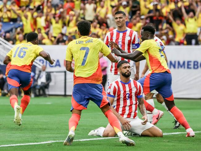 Colombia vs. Paraguay. Foto: EFE.