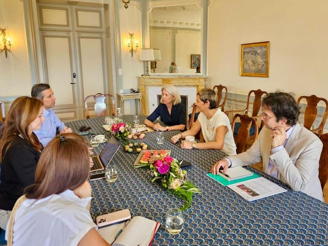 Visita de la primera dama de Colombia a Suiza. Foto: Presidencia.