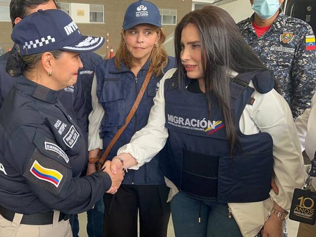 Llegada de Aida Merlano a Colombia. Foto: Suministrada