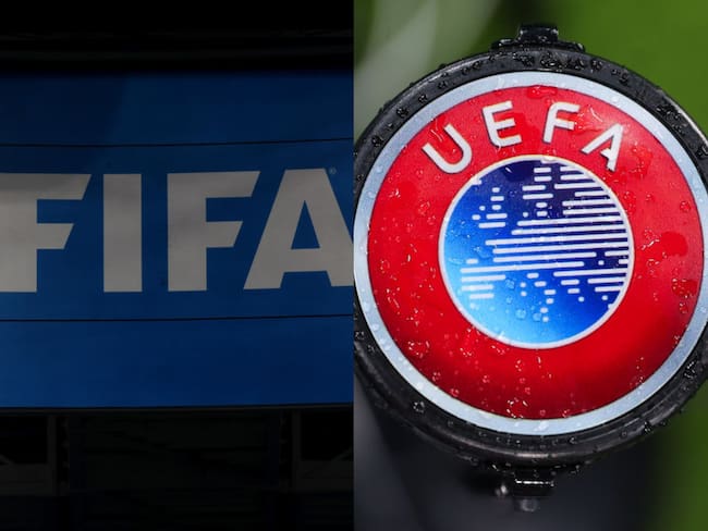Logos FIFA y UEFA. Foto: Getty Images.